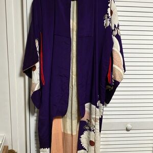 Chic Purple Floral Women's Cape